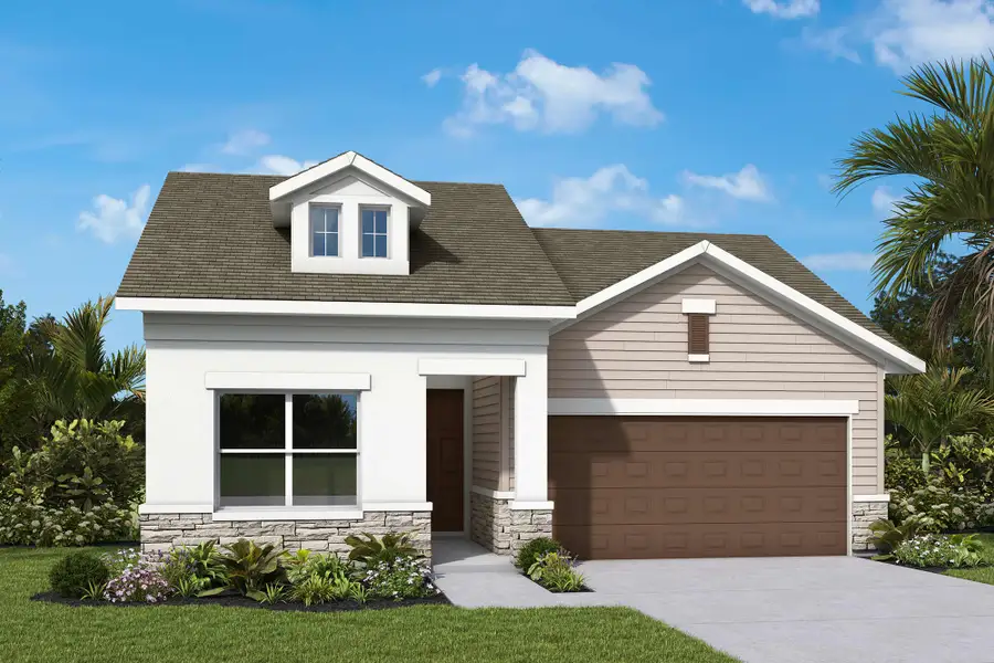 Representative exterior photo of a completed home built from the The Arden by David Weekley Homes in Soleta at Starkey Ranch – Traditional Series, Odessa, FL (Image 2). Representative exterior photo of a completed home built from the The Arden by David Weekley Homes in Soleta at Starkey Ranch – Traditional Series, Odessa, FL (Image 2).