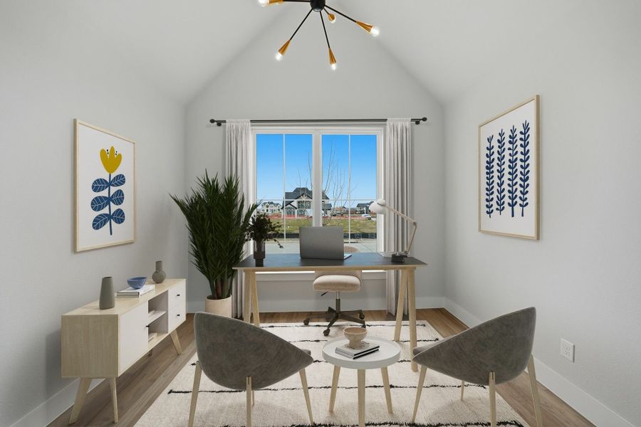 Furnished interior view inside a new home in Park Place - 80' Lots, Prosper (Image 19). Furnished interior view inside a new home in Park Place - 80' Lots, Prosper (Image 19).