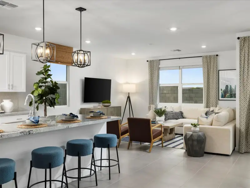Furnished interior view inside a new home in Bella Vista Farms Reserve Series, San Tan Valley (Image 8).