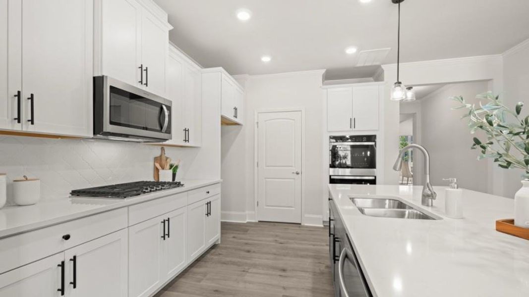 Furnished interior view inside a new home in Hamptons at Riverwood North, Dallas (Image 17).