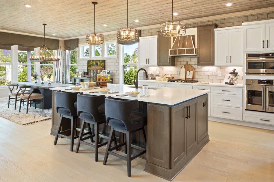 Representative furnished interior of a home built from the Paxton by Fischer Homes in Veranda Manor, Canton (Image 6).