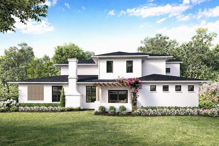 Front exterior of a new home in , Winter Park, FL, highlighting curb appeal (Image 1). Front exterior of a new home in , Winter Park, FL, highlighting curb appeal (Image 1).