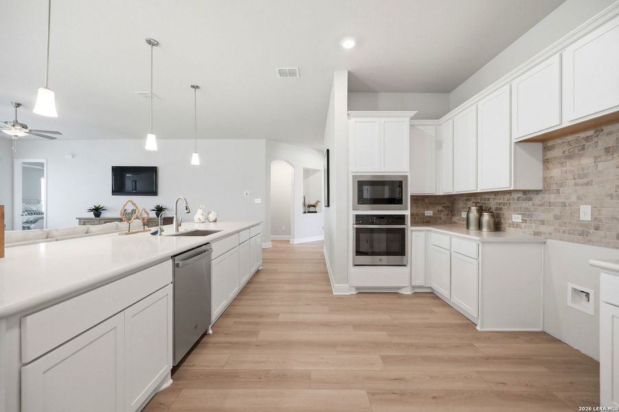 Furnished interior view inside a new home in The Parklands, Schertz (Image 37).
