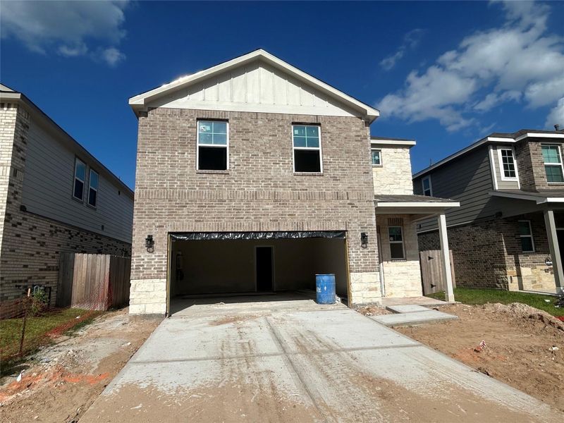 In-progress construction of a new home in Lakes at Black Oak, Magnolia, TX (Image 4).