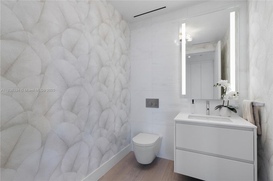 Furnished interior view inside a new home in Aston Martin Residences, Miami (Image 18).