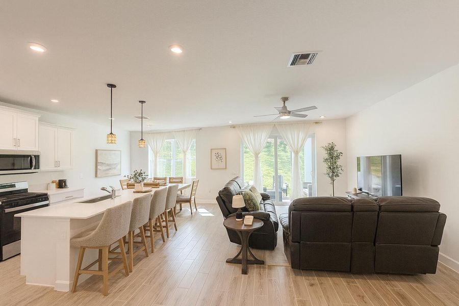 Furnished interior view inside a new home in Tradition - Cadence, Port St. Lucie (Image 9).