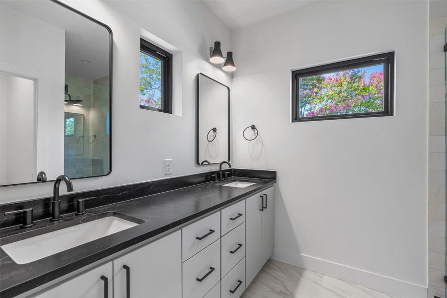 Primary Bath with Dual Vanity