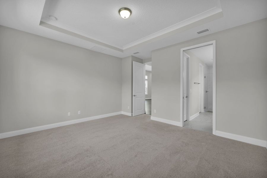 Representative unfurnished interior of a home built from the Naples by Riverside Homes in Mariposa at EverRange, Jacksonville (Image 32).