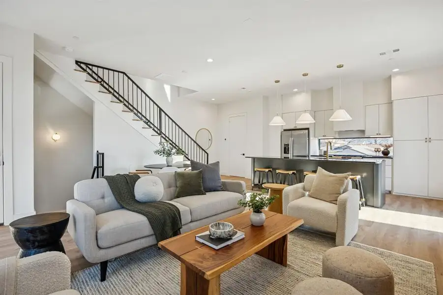 Furnished interior view inside a new home in , Dallas (Image 8).