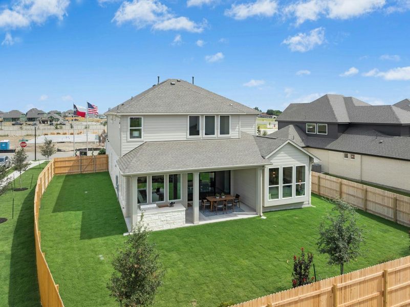 Representative exterior details of a home built from the Oltorf by Scott Felder Homes in Foxbrook, Cibolo (Image 24).