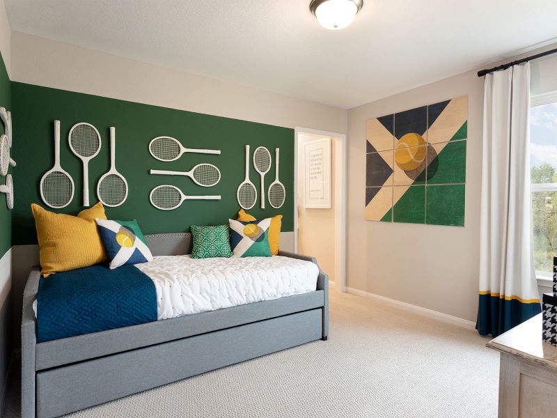 Furnished interior view inside a new home in Pine Lake Cove - Classic Series, Montgomery (Image 11).