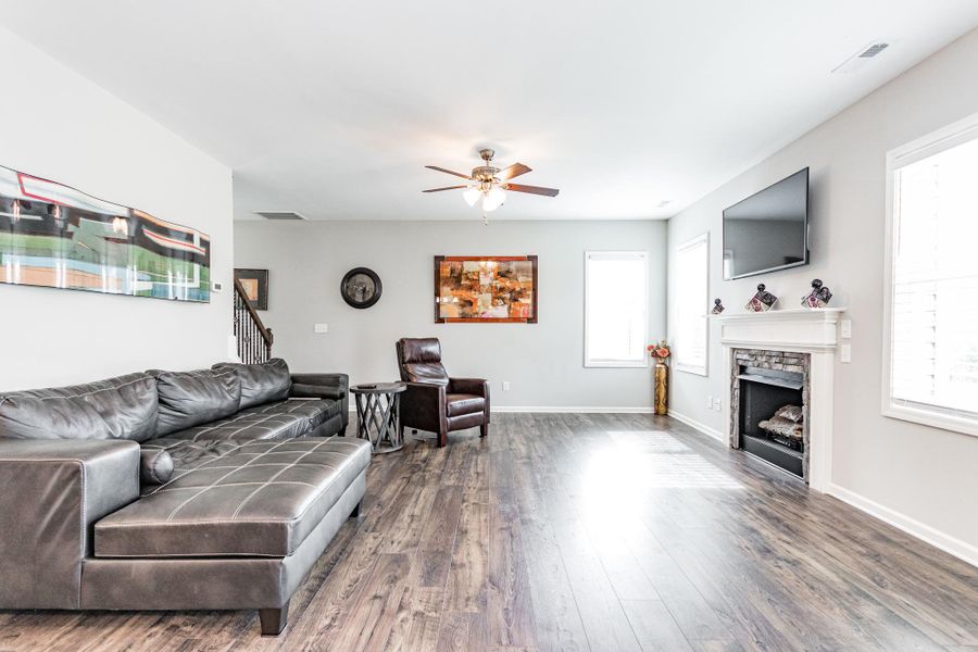 Representative furnished interior of a home built from the Palmer by RiverWILD Homes in Riverwood Ranch, Clayton (Image 15).