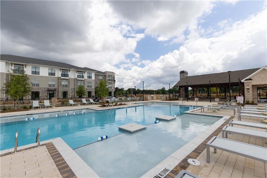 Incredible amenities will be  Incredible amenities will be Gated, Resort-style pool with covered cabana, grills, fireplace, and outdoor dining area and a community lawn featuring Adirondack group seating and fire pits.