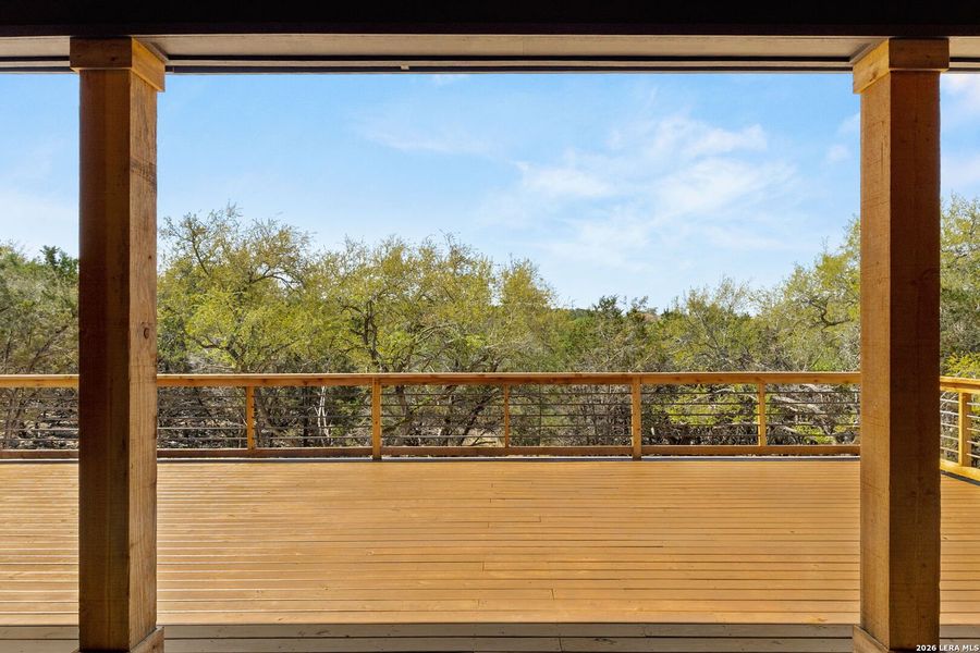 Exterior details and patio area of a home in , New Braunfels (Image 31).