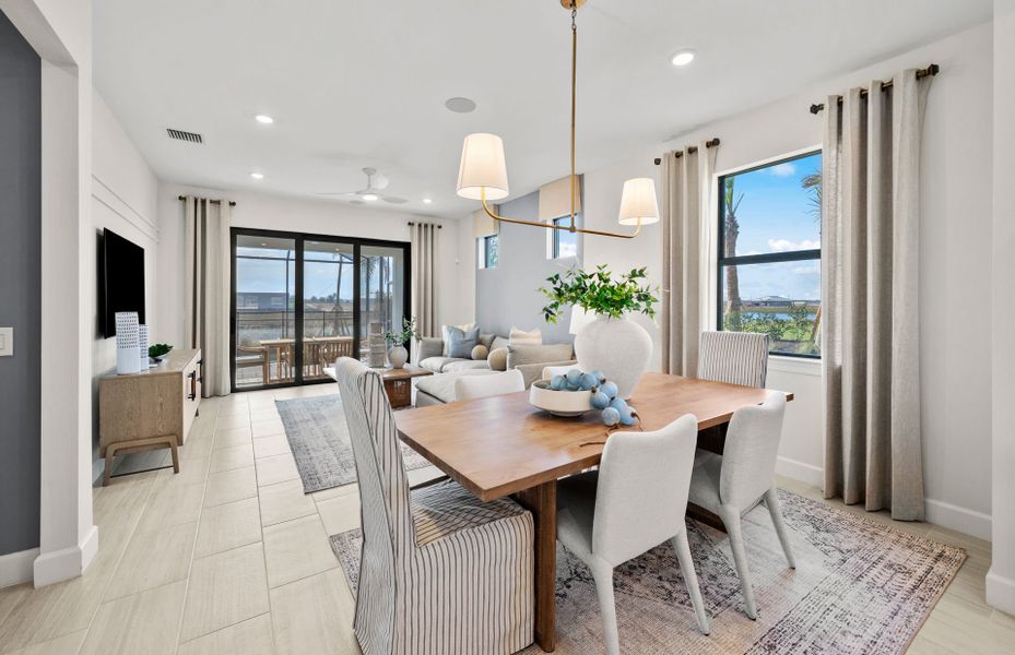 Gathering room and café area