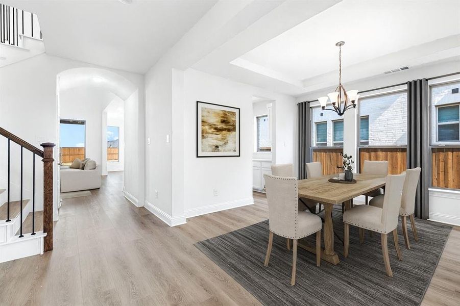 Furnished interior view inside a new home in Sandbrock Ranch, Aubrey (Image 18).