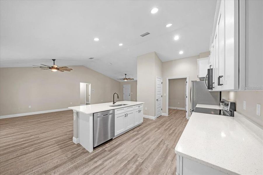 Furnished interior view inside a new home in , Dunnellon (Image 8).