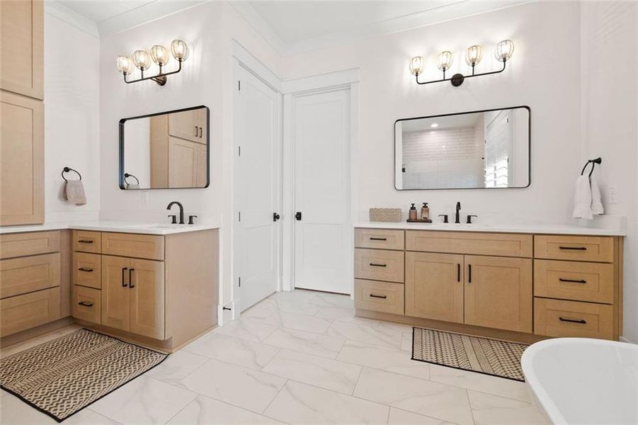 Furnished interior view inside a new home in , Dawsonville (Image 37).