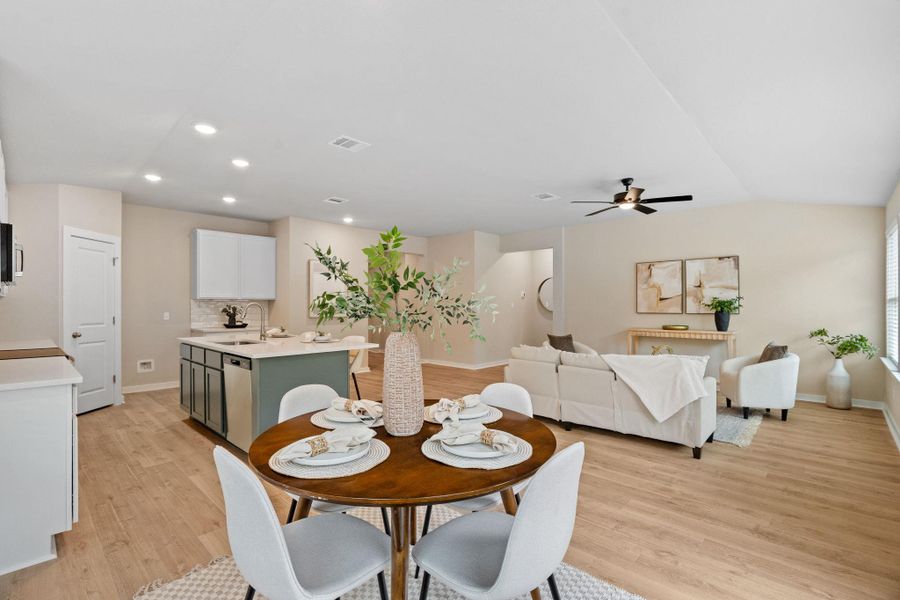 dining area with views of the backyard dining area with views of the backyard
