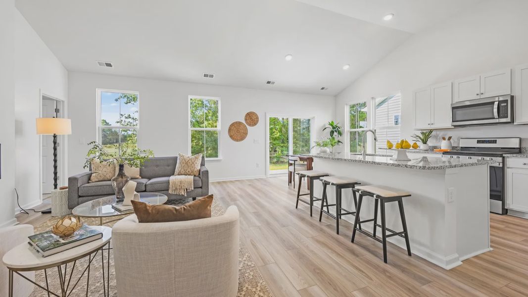 Furnished interior view inside a new home in Bluffs at Sun Colony, Longs (Image 4).