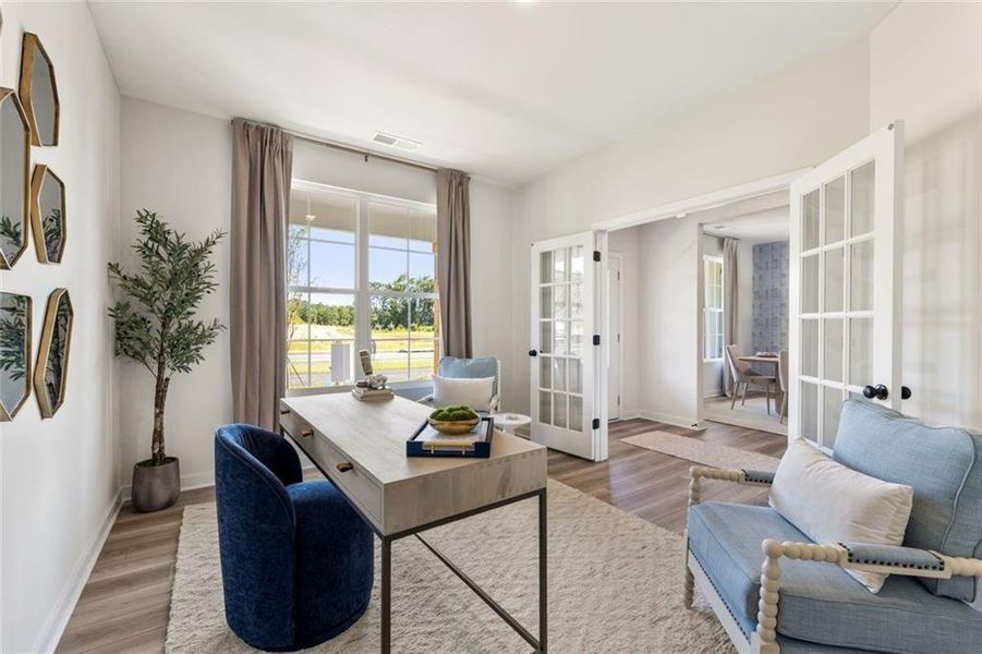 Furnished interior view inside a new home in Hawthorne Reserve, Dallas (Image 30).