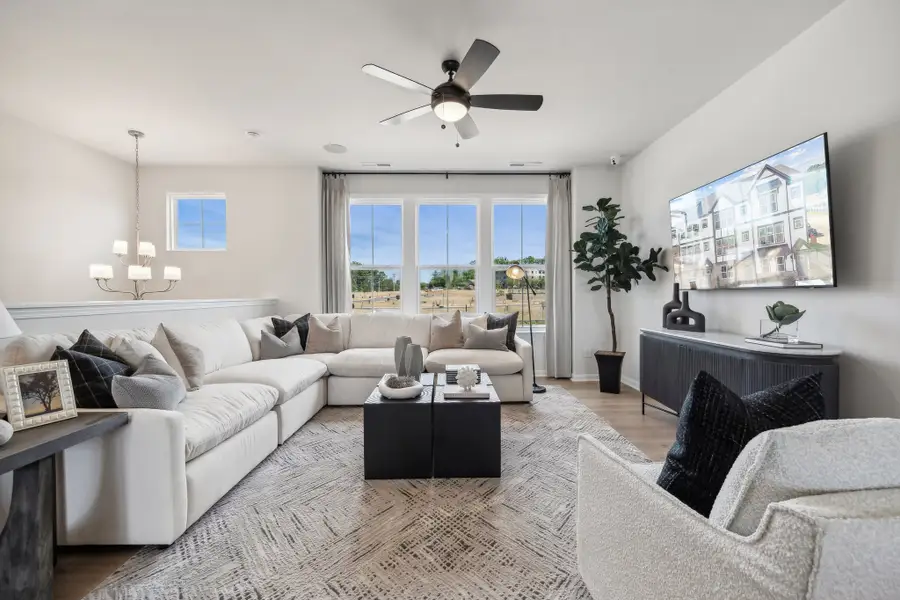 Furnished interior view inside a new home in Senata at Research Park, Charlotte (Image 4).