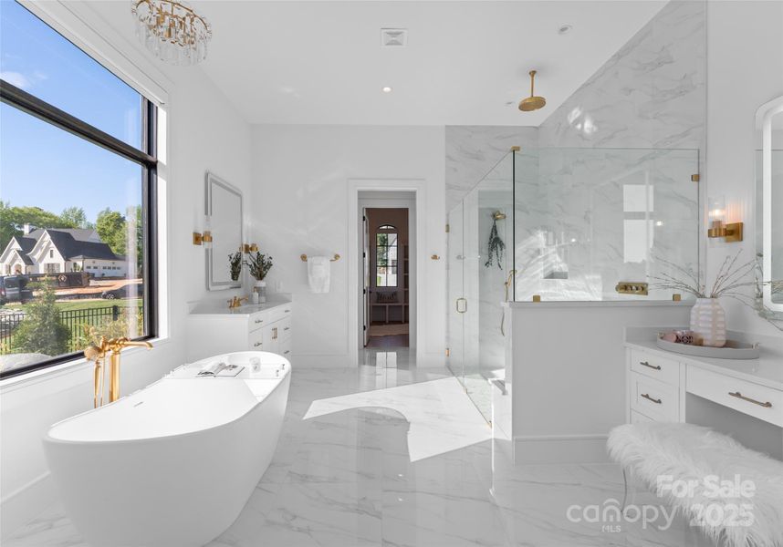 Furnished interior view inside a new home in , Weddington (Image 27).