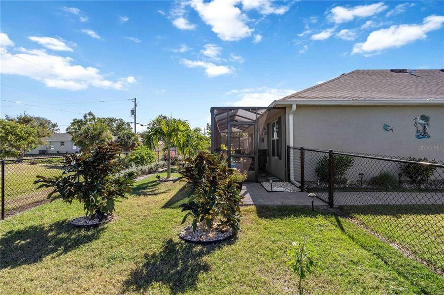 Exterior details and patio area of a home in Burnt Store Village, Punta Gorda (Image 27).
