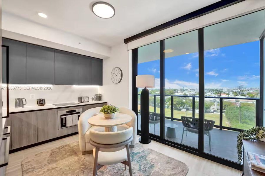 Furnished interior view inside a new home in , Miami Beach (Image 10). Furnished interior view inside a new home in , Miami Beach (Image 10).