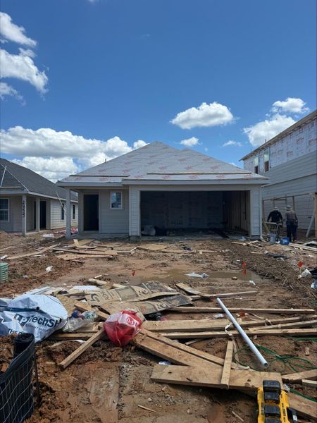 In-progress construction of a new home in River's Edge, Conroe, TX (Image 24).