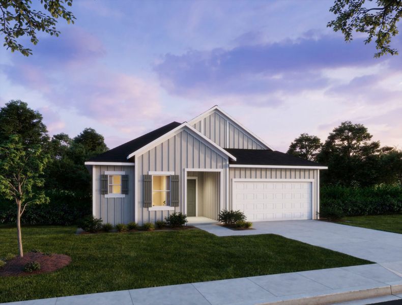 Representative exterior photo of a completed home built from the Drexel by Maronda Homes in Bellview Pointe, Bellview, FL (Image 17).