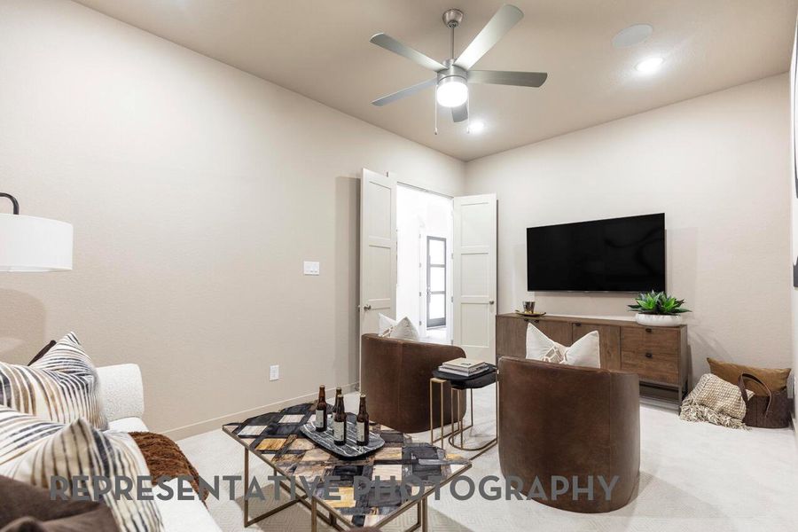 Furnished interior view inside a new home in Santa Rita Ranch, Liberty Hill (Image 10).