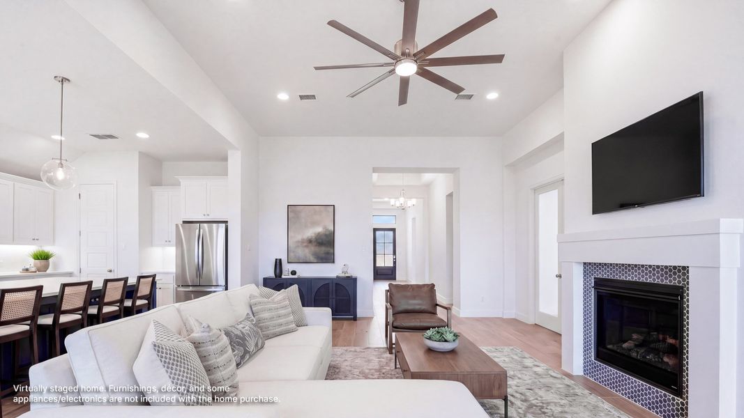 Furnished interior view inside a new home in Sweetgrass, Haslet (Image 6).