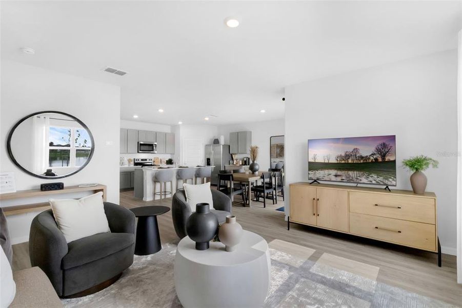 Furnished interior view inside a new home in Wind Meadows South, Bartow (Image 4).