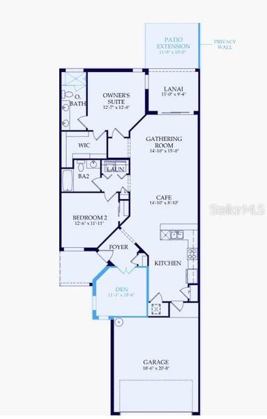 2D floor plan layout of this home in BeachWalk by Manasota Key, Englewood, FL (Image 4). 2D floor plan layout of this home in BeachWalk by Manasota Key, Englewood, FL (Image 4).