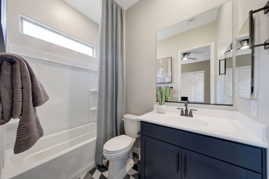 Representative furnished interior of a home built from the Harbor by Mattamy Homes in Miravida, Surprise (Image 34).