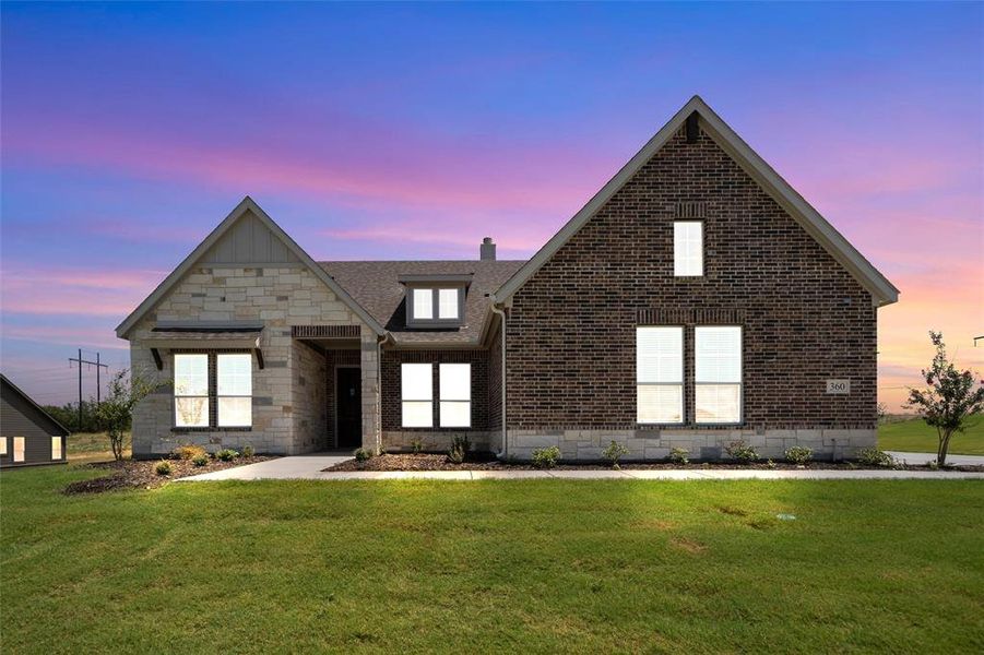 Front exterior of a new home in Parker Heights, Valley View, TX, highlighting curb appeal (Image 25). Front exterior of a new home in Parker Heights, Valley View, TX, highlighting curb appeal (Image 25).