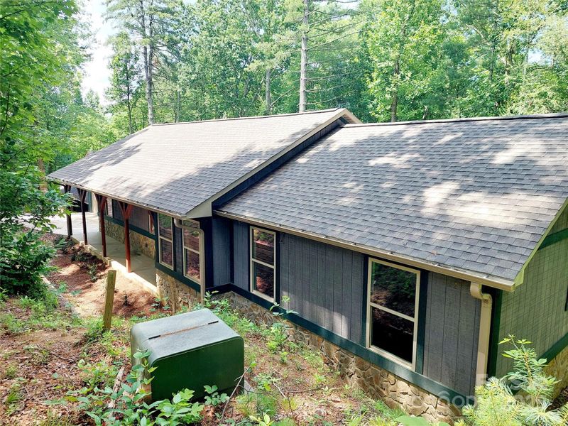 Exterior details and patio area of a home in , Hendersonville (Image 19).