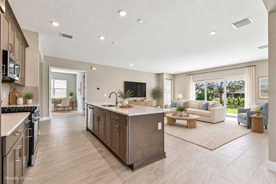 Furnished interior view inside a new home in River Preserve Estates, Parrish (Image 38).