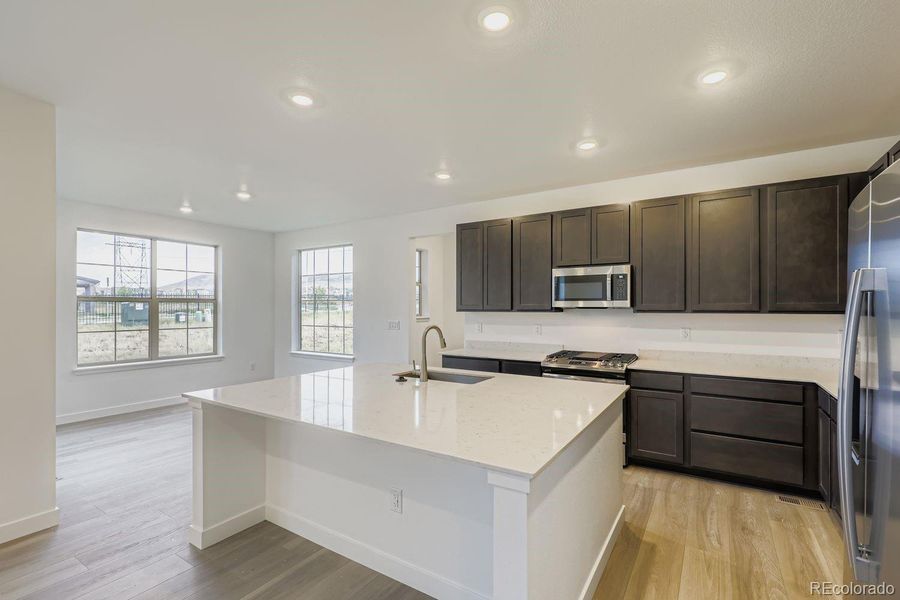 Furnished interior view inside a new home in Red Rocks Ranch: The Monarch Collection, Morrison (Image 5). Furnished interior view inside a new home in Red Rocks Ranch: The Monarch Collection, Morrison (Image 5).