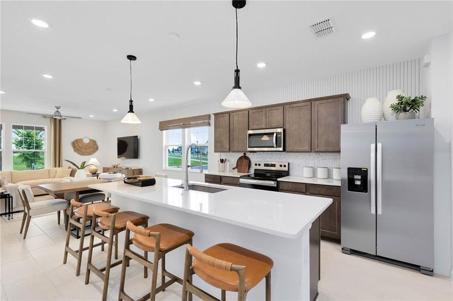 Furnished interior view inside a new home in EverBe, Orlando (Image 3).