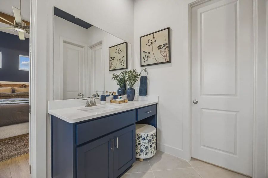 Representative furnished interior of a home built from the Dayton 50' by Chesmar Homes in Las Lomas, Forney (Image 18).