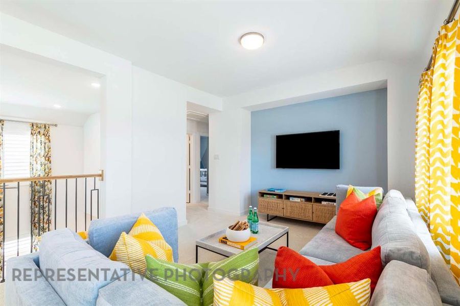 Furnished interior view inside a new home in Aster Park: 40ft. lots, McKinney (Image 15).