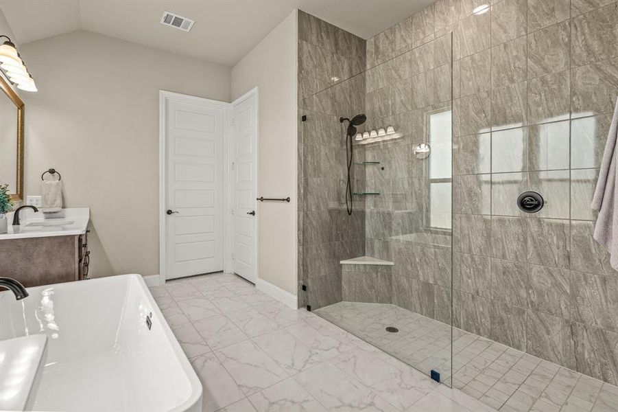 Furnished interior view inside a new home in The Meadows, Gunter (Image 19).