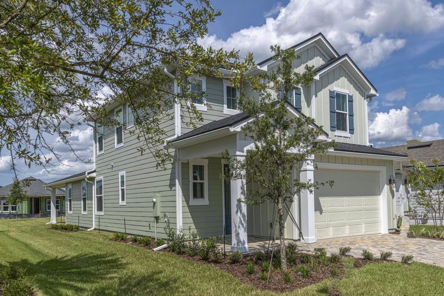 Representative exterior details of a home built from the Sebring by Riverside Homes in Mariposa at EverRange, Jacksonville (Image 32).