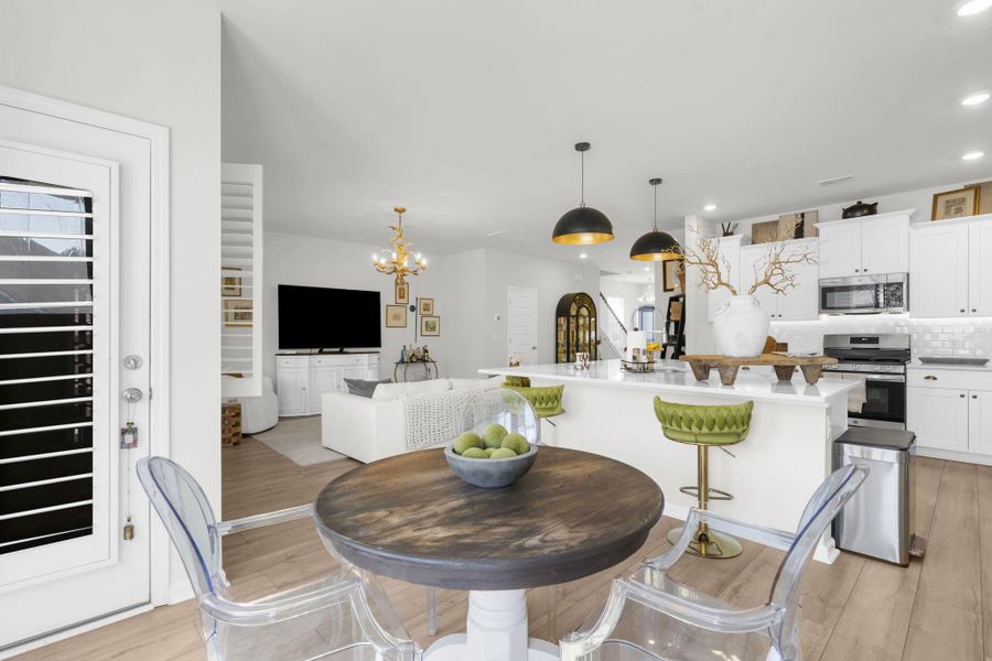 Furnished interior view inside a new home in Sweetgrass at Summers Corner, Summerville (Image 35).