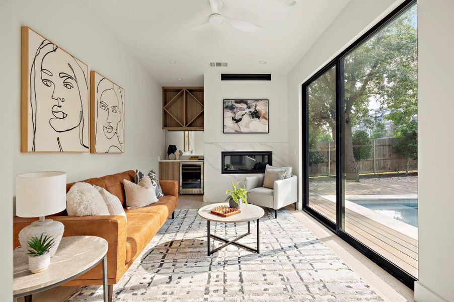 Furnished interior view inside a new home in , Austin (Image 31).