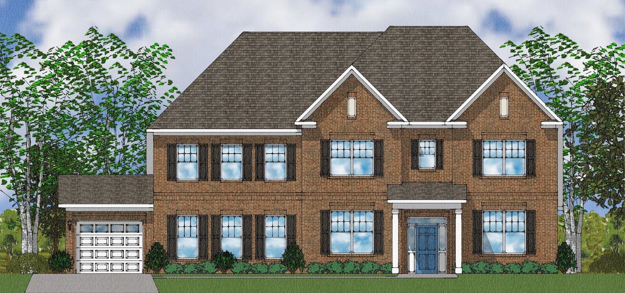 Representative exterior photo of a completed home built from the Patterson II - Elite Collection by Mungo Homes in Suter Estates, Easley, SC (Image 34).