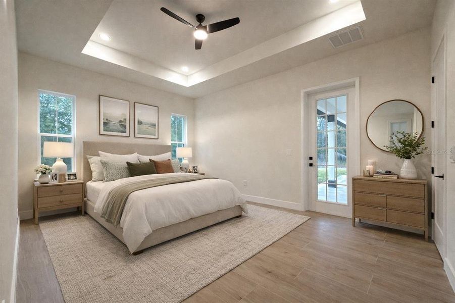 Furnished interior view inside a new home in , Dunnellon (Image 8).
