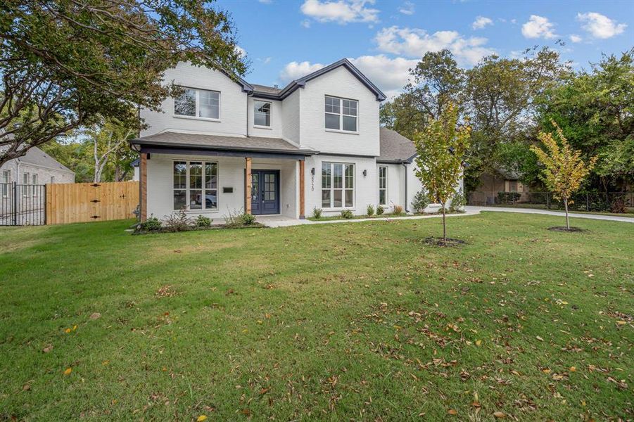 Exterior details and patio area of a home in , Westworth Village (Image 19). Exterior details and patio area of a home in , Westworth Village (Image 19).
